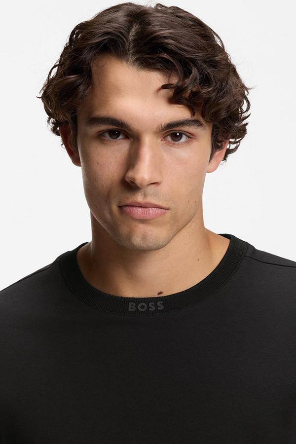 ΜΠΛΟΥΖΑ T-SHIRT BOSS - 001 ΜΑΥΡΟ